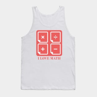 I love math artwork Tank Top